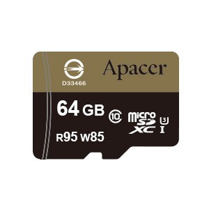 Карта памяти Xiaomi Apacer microSDXC UHS-I U3 95/85 Class10 64GB AP64GMCSX10U4-R